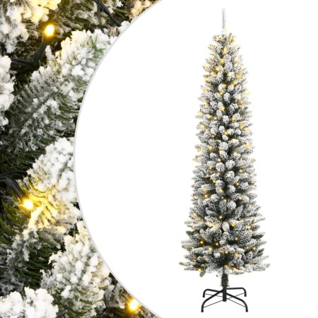 Árbol de Navidad artificial con 300 LED y nieve flocada 180 cm en Decoración Festiva y Estacional | Comprar online en Foru.es