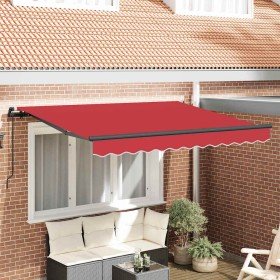 Toldo Retráctil Rojo 250 x 200 cm tela en Toldos | Comprar online en Foru.es