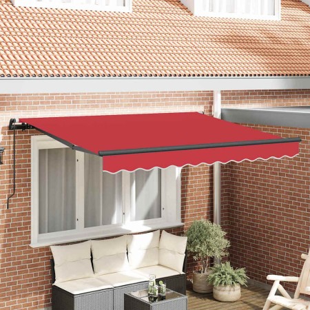 Toldo Retráctil Rojo 250 x 200 cm tela en Toldos | Comprar online en Foru.es