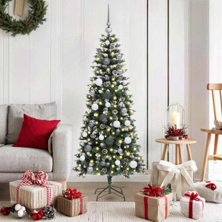 Árbol de Navidad artificial Verde 150 cm PVC, Plástico y Acero en Decoración Festiva y Estacional | Comprar online en Foru.es