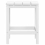 Silla de jardín Adirondack con reposapiés y mesa HDPE blanco en Sillas de jardín | Comprar online en Foru.es