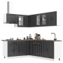 Mueble de cocina Lucca negra 11 piezas madera contrachapada en Armarios de cocina | Comprar online en Foru.es