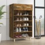 Mueble zapatero madera contrachapada roble ahumado 60x35x105 cm en Zapateros y organizadores de calzado | Comprar online en Foru