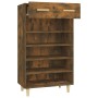 Mueble zapatero madera contrachapada roble ahumado 60x35x105 cm en Zapateros y organizadores de calzado | Comprar online en Foru