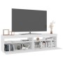 Muebles de TV con luces LED 2 uds blanco brillante 75x35x40 cm de vidaXL, Muebles TV - Ref: Foro24-804404, Precio: 138,92 €, ...