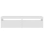 Muebles de TV con luces LED 2 uds blanco brillante 75x35x40 cm de vidaXL, Muebles TV - Ref: Foro24-804404, Precio: 138,92 €, ...