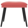 Reposapiés de terciopelo rosa 45x29,5x35 cm de vidaXL, Otomanas - Ref: Foro24-341508, Precio: 36,00 €, Descuento: %
