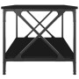 Mesa de centro madera contrachapada y hierro negro 80x50x45 cm de vidaXL, Mesas de centro - Ref: Foro24-823317, Precio: 54,93...