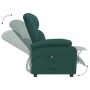 Sillón reclinable eléctrico tela verde oscuro en Sillones | Comprar online en Foru.es