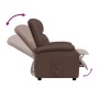 Sillón reclinable de cuero sintético marrón en Sillones | Comprar online en Foru.es