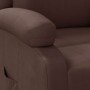 Sillón reclinable de cuero sintético marrón en Sillones | Comprar online en Foru.es