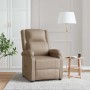 Sillón reclinable de cuero sintético color capuchino en Sillones | Comprar online en Foru.es