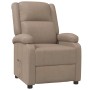 Sillón reclinable de cuero sintético color capuchino en Sillones | Comprar online en Foru.es