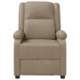 Sillón reclinable de cuero sintético color capuchino en Sillones | Comprar online en Foru.es