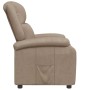 Sillón reclinable de cuero sintético color capuchino en Sillones | Comprar online en Foru.es