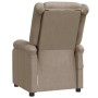Sillón reclinable de cuero sintético color capuchino en Sillones | Comprar online en Foru.es