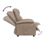 Sillón reclinable de cuero sintético color capuchino en Sillones | Comprar online en Foru.es