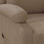 Sillón reclinable de cuero sintético color capuchino en Sillones | Comprar online en Foru.es