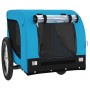 Remolque de bicicleta mascotas hierro tela Oxford azul negro de vidaXL, Cochecitos para mascotas - Ref: Foro24-94009, Precio:...