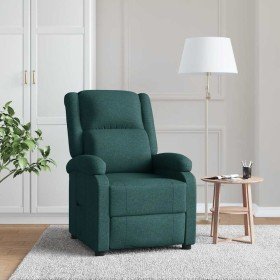 Sillón reclinable de tela verde oscuro en Sillones | Comprar online en Foru.es