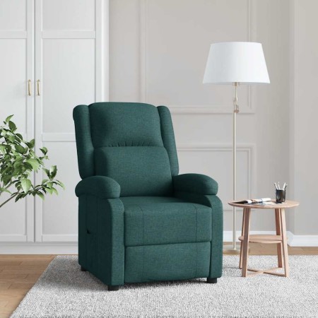 Sillón reclinable de tela verde oscuro en Sillones | Comprar online en Foru.es