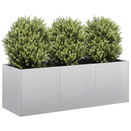 Jardinera 120x40x40 cm de acero galvanizado en Macetas y jardineras | Comprar online en Foru.es