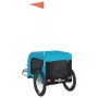 Remolque de bicicleta mascotas hierro tela Oxford azul negro de vidaXL, Cochecitos para mascotas - Ref: Foro24-94009, Precio:...