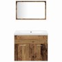 Juego de muebles de baño 4 pcs Marrón Madera de ingeniería en Muebles TV | Comprar online en Foru.es