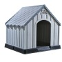 Caseta para perros gris 92x87x91 cm plástico en Casetas para perros | Comprar online en Foru.es