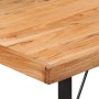 Mesa alta de hierro y madera maciza de acacia 110x55x107 cm en Mesas de comedor | Comprar online en Foru.es
