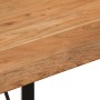 Mesa alta de hierro y madera maciza de acacia 110x55x107 cm en Mesas de comedor | Comprar online en Foru.es
