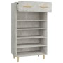Mueble zapatero madera contrachapada gris hormigón 60x35x105 cm en Zapateros y organizadores de calzado | Comprar online en Foru