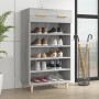 Mueble zapatero madera contrachapada gris Sonoma 60x35x105 cm en Zapateros y organizadores de calzado | Comprar online en Foru.e