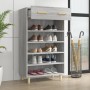 Mueble zapatero madera contrachapada gris Sonoma 60x35x105 cm en Zapateros y organizadores de calzado | Comprar online en Foru.e