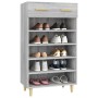 Mueble zapatero madera contrachapada gris Sonoma 60x35x105 cm en Zapateros y organizadores de calzado | Comprar online en Foru.e