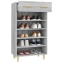 Mueble zapatero madera contrachapada gris Sonoma 60x35x105 cm en Zapateros y organizadores de calzado | Comprar online en Foru.e
