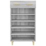 Mueble zapatero madera contrachapada gris Sonoma 60x35x105 cm en Zapateros y organizadores de calzado | Comprar online en Foru.e