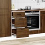 Mueble bajo de cocina Kalmar madera ingeniería de roble marrón en Armarios de cocina | Comprar online en Foru.es