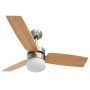 Ventilador de techo con luz con mando marrón claro 108 cm de vidaXL, Ventiladores de techo - Ref: Foro24-51490, Precio: 152,9...
