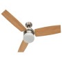 Ventilador de techo con luz con mando marrón claro 108 cm de vidaXL, Ventiladores de techo - Ref: Foro24-51490, Precio: 152,9...