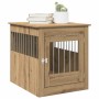 Jaula para perros mueble madera contrachapada roble artesanal en Casetas para perros | Comprar online en Foru.es