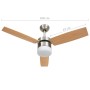 Ventilador de techo con luz con mando marrón claro 108 cm de vidaXL, Ventiladores de techo - Ref: Foro24-51490, Precio: 152,9...