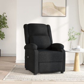 Sillón reclinable eléctrico de tela negro en Sillones | Comprar online en Foru.es