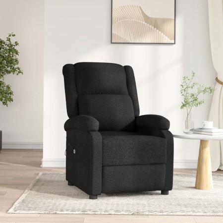 Sillón reclinable eléctrico de tela negro en Sillones | Comprar online en Foru.es