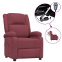 Sillón reclinable eléctrico tela rojo tinto en Sillones | Comprar online en Foru.es