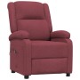 Sillón reclinable eléctrico tela rojo tinto en Sillones | Comprar online en Foru.es
