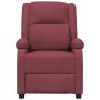 Sillón reclinable eléctrico tela rojo tinto en Sillones | Comprar online en Foru.es