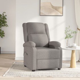 Sillón reclinable eléctrico tela gris taupé en Sillones | Comprar online en Foru.es