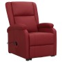 Sillón elevable cuero sintético rojo tinto en Sillones | Comprar online en Foru.es