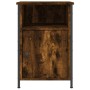 Mesita de noche madera contrachapada roble ahumado 40x42x60 cm de vidaXL, Mesitas de noche - Ref: Foro24-825917, Precio: 43,2...